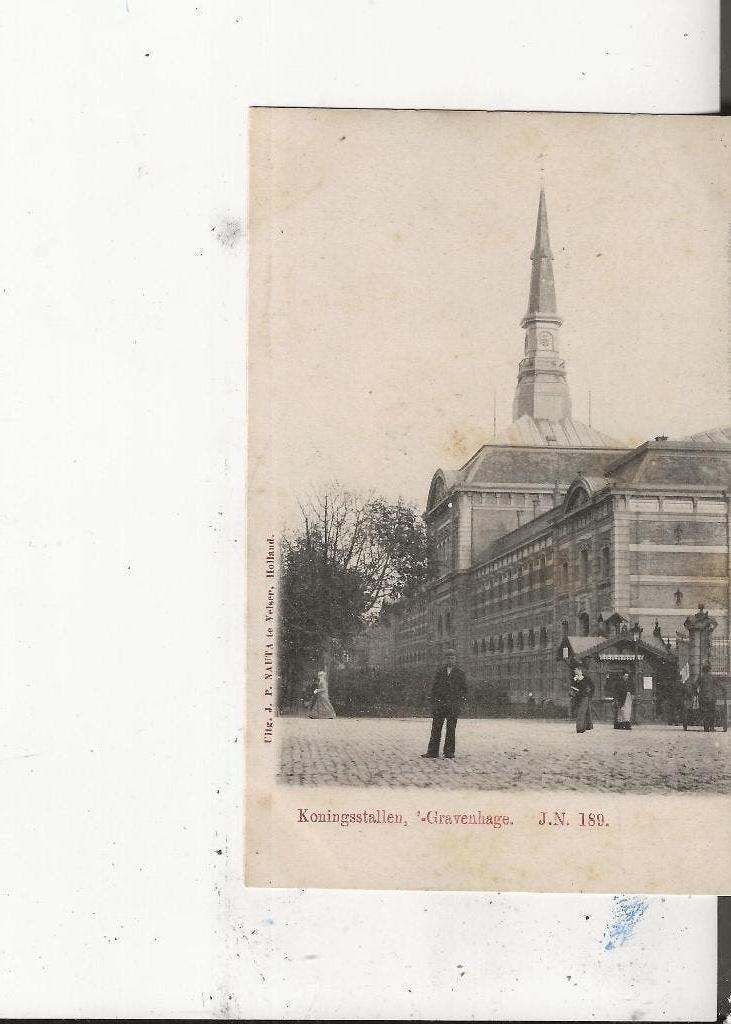 Den Haag Koningsstallen  Nauta JN 189, Ophalen of Verzenden, Voor 1920, Ongelopen, Zuid-Holland