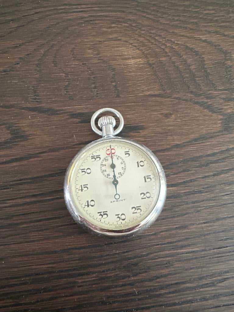Vintage Sprint Stopwatch - Swiss Made, Ophalen of Verzenden