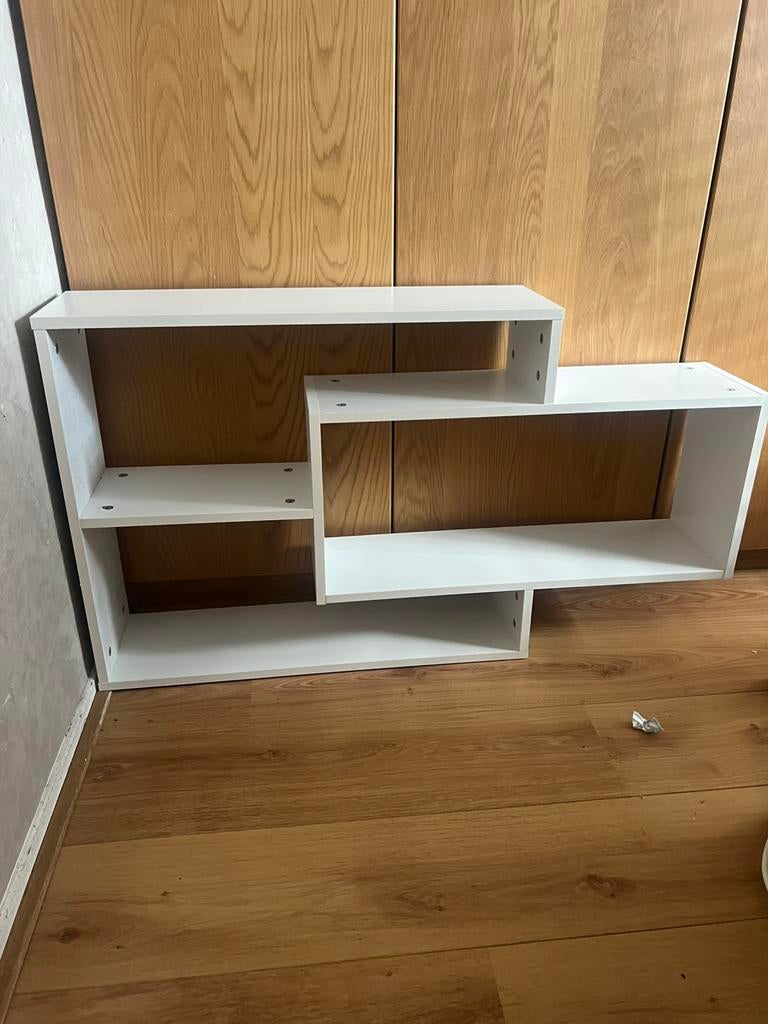 Witte wandmeubel, Huis en Inrichting, Kasten | Wandmeubels, Ophalen, Zo goed als nieuw, Minder dan 150 cm, Minder dan 100 cm