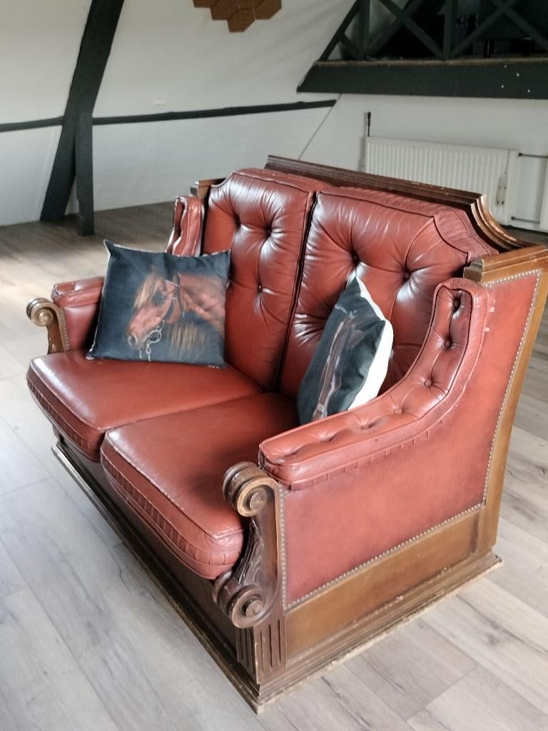 Prachtige kasteelbank, Huis en Inrichting, Ophalen, Gebruikt, Tweepersoons, 75 tot 100 cm