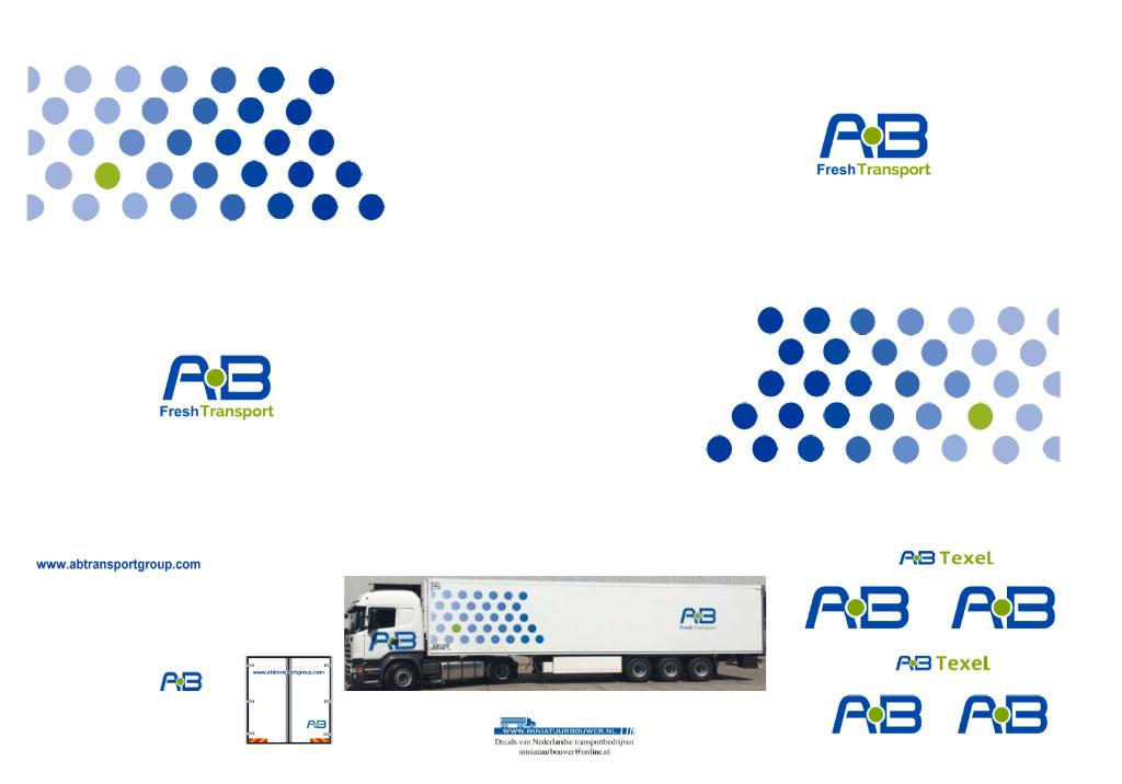 Vrachtauto decal 1:50 AB Texel transport group ( Fresh ), Verzenden, Nieuw, Bus of Vrachtwagen, Overige merken