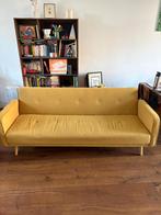 Gele slaapbank van Made, Huis en Inrichting, Gebruikt, Driepersoons, 75 tot 100 cm, Rechte bank