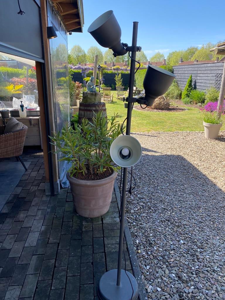 Staande lamp antraciet, Ophalen, Zo goed als nieuw, 150 tot 200 cm