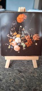 Kunst Tegeltje: Vaas met Bloemen - Jan Davidsz. de Heem, Ophalen of Verzenden
