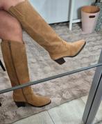 Ann Rocks suède laarzen maat 39 cognac kleur, Ophalen of Verzenden, Zo goed als nieuw, Bruin, Hoge laarzen