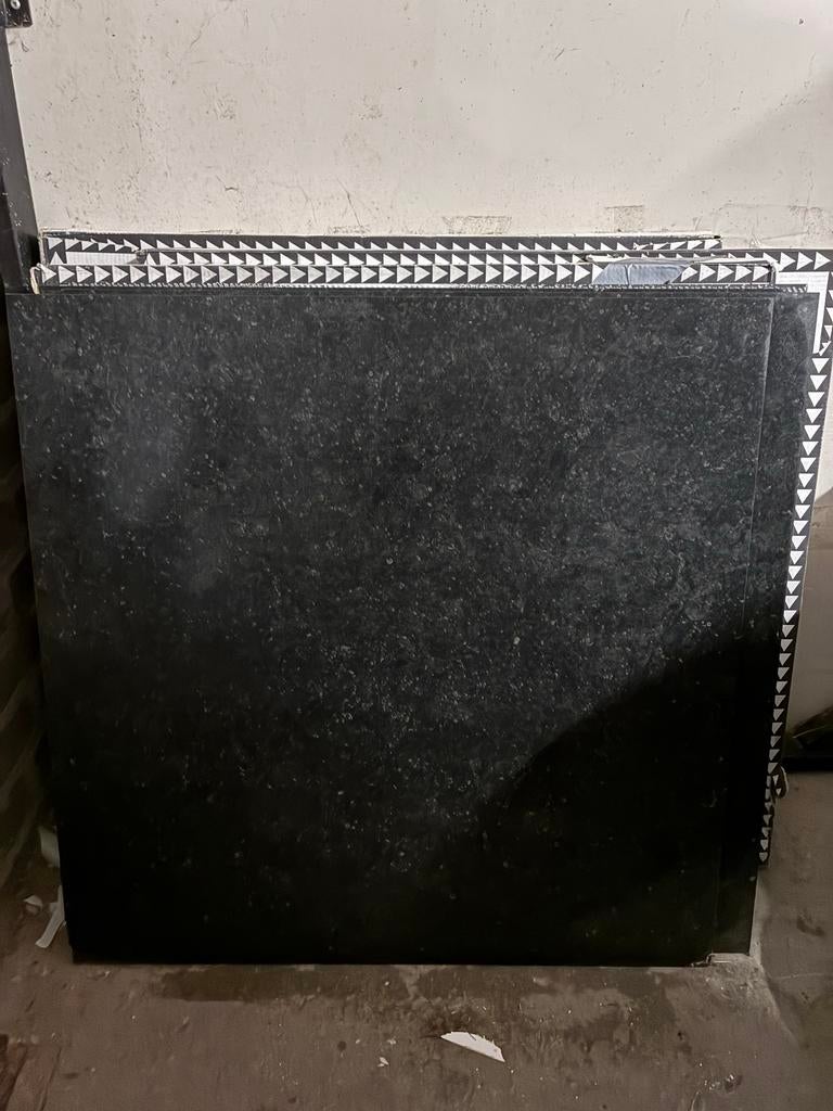 GRATIS 10 antraciete REX vloertegels 60x60 cm (3,6 m2), Doe-het-zelf en Verbouw, Tegels, Ophalen, 60 cm of meer, Gebruikt, Keramiek