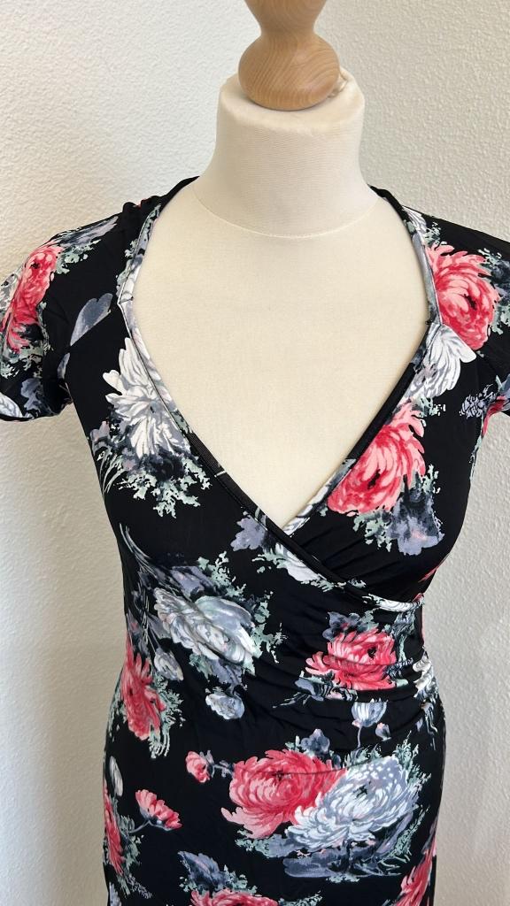 King Louie maat M retro rozen jurk 752, Maat 38/40 (M), Zwart, Ophalen of Verzenden, Zo goed als nieuw