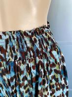 J386 Nieuw: Esqualo maat 36=S rok rokje blauw/bruin, Blauw, Ophalen of Verzenden, Maat 36 (S), Boven de knie