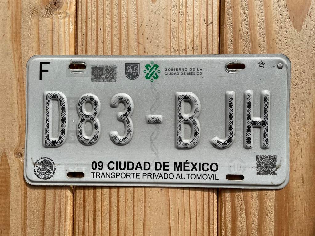 Nummerplaat uit Mexico city kentekenplaat nummerbord, Ophalen of Verzenden, Gebruikt, Auto's