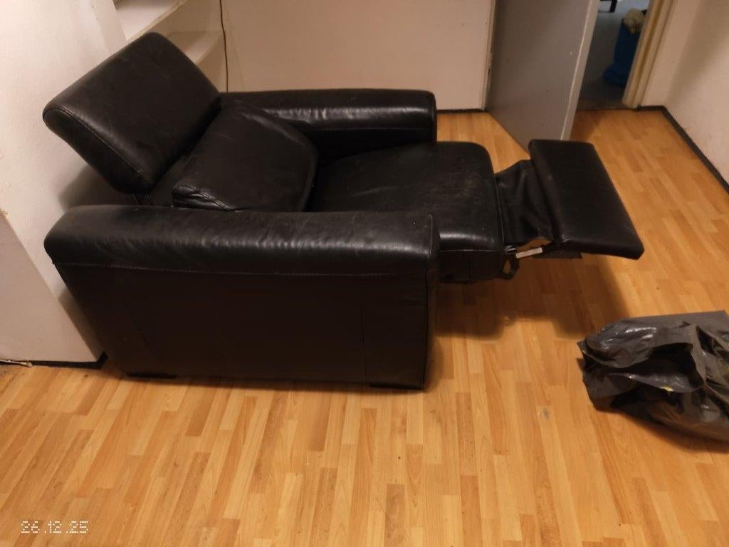 Elektrisch verstelbare bioscoopstoel / relaxstoell, Huis en Inrichting, Fauteuils, Ophalen, Bioscoop, 100 tot 125 cm, Leer