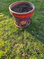 Mooi bloempot voor buiten of binnen, Ophalen, Steen, Minder dan 30 cm, Rond