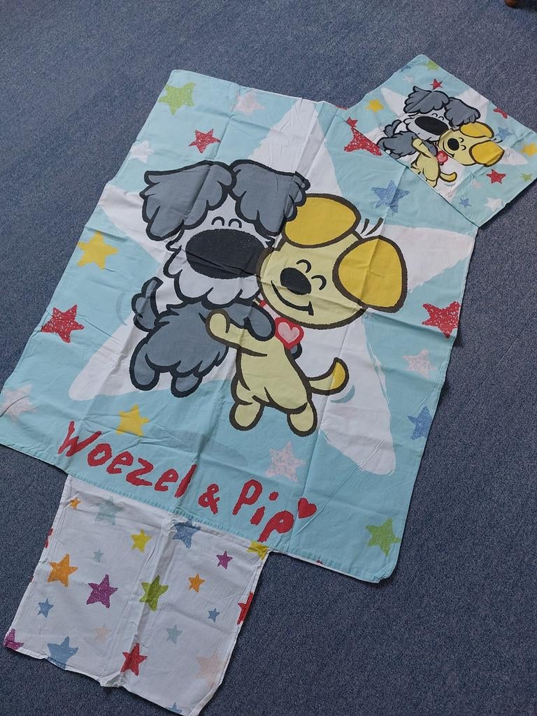 Woezel & Pip dekbedovertrek peuterbed 120x150 cm, Kinderen en Baby's, Kinderkamer | Beddengoed, Gebruikt, Dekbedovertrek, Ophalen of Verzenden