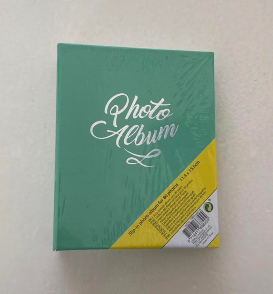 Nieuw: insteek fotoalbum voor 80foto's. Afmeting:11,4x15,5cm, Verzenden, Nieuw, Fotoalbum