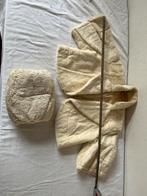 Vintage wit bontjasje met bijpassende mof, Kleding | Dames, Ophalen of Verzenden, Gedragen, Wit