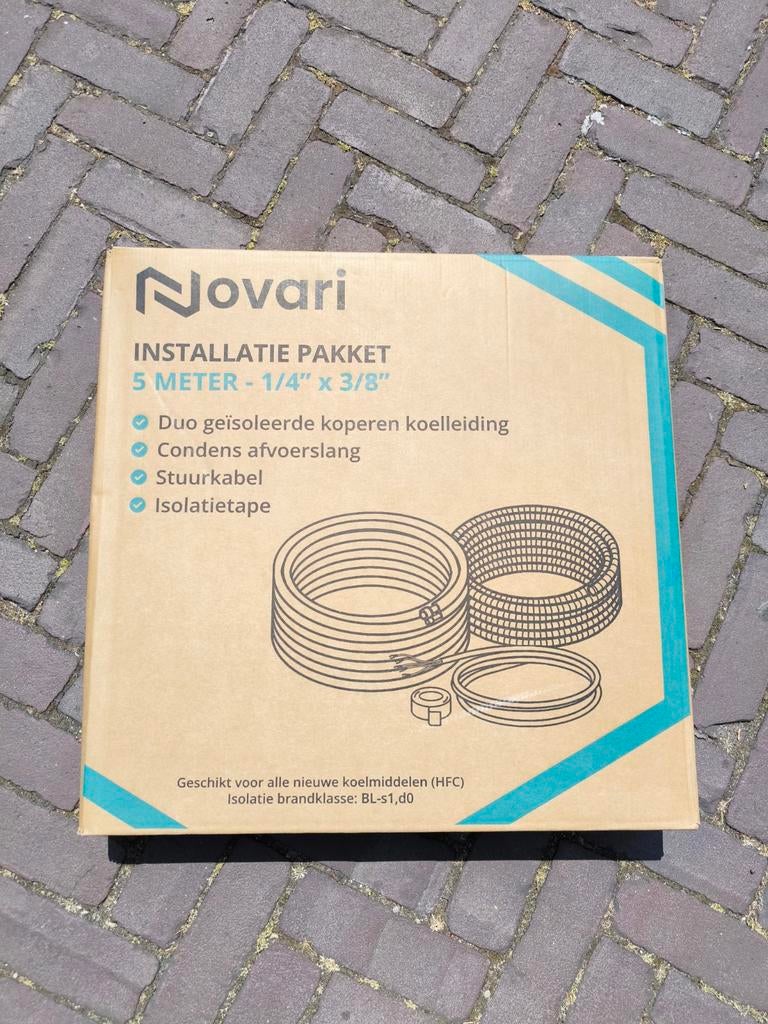 Airco Novari aansluitset 5 meter, Nieuw, 3 snelheden of meer, Ophalen of Verzenden, 100 m³ of groter