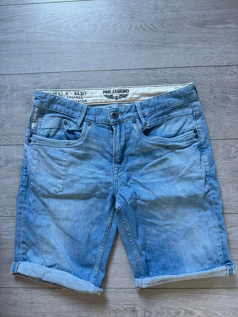 PME legend jeans short skymaster maat 33 korte broek, Ophalen of Verzenden, Zo goed als nieuw, Blauw, W33 - W34 (confectie 48/50)