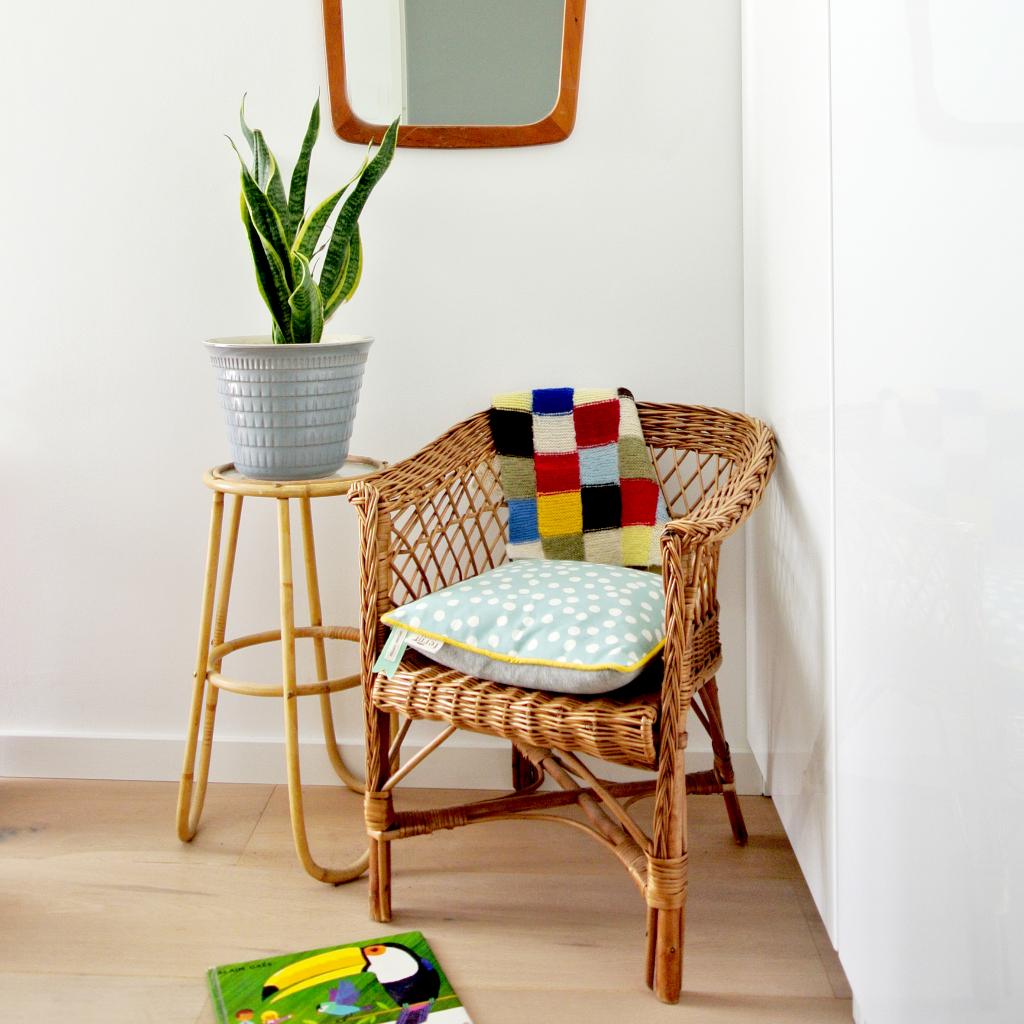 nieuw Ferm Living Denmark KUSSEN polkadots stip kinderkamer, Ophalen of Verzenden, Nieuw, Blauw, Vierkant