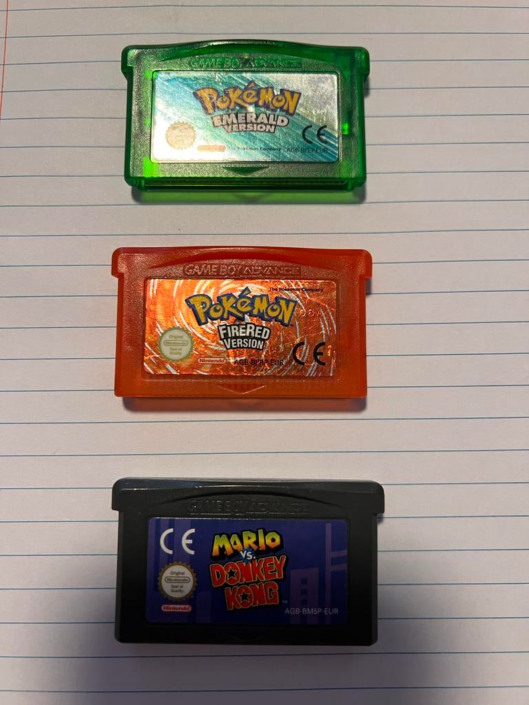 Pokemon Emerald, Ruby en Mario VS Donkey Kong GBA games, Spelcomputers en Games, Games | Nintendo Game Boy, Ophalen of Verzenden