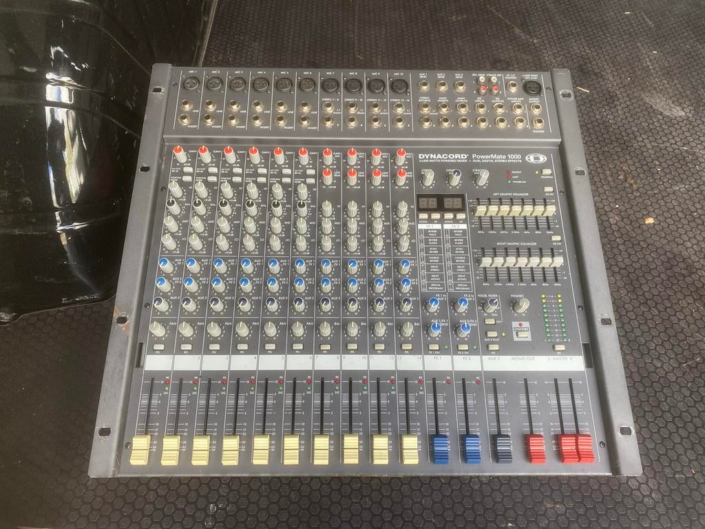 Dynacord Powermate 1000 MK1 Mengpaneel - Topstaat!, Microfooningang, Ophalen of Verzenden, Nvt, Nvt