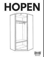 Hoekkast - pax IKEA - HOPEN, Ophalen, 200 cm of meer, 50 tot 100 cm, Zo goed als nieuw