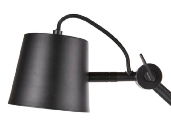 Vloerlamp / leeslamp zwart, Huis en Inrichting, Lampen | Vloerlampen, Zo goed als nieuw, 100 tot 150 cm, Metaal, Ophalen