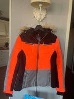 Ski-jas en skibroek set - Oranje/Zwart/Grijs en zwarte broek, Ophalen of Verzenden, Zo goed als nieuw, Maat 38/40 (M), Jack