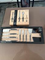Laguiole Bestekset en Kaasmessenset - Zwart, Ophalen of Verzenden, Nieuw, Rvs of Chroom, Bestekset