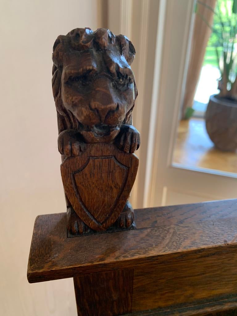 Antiek houten bankje, Antiek en Kunst, Ophalen of Verzenden