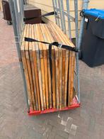 Teak houten tafelbladen 80x80 cm, Huis en Inrichting, Tafels | Eettafels, Ophalen, Gebruikt, 50 tot 100 cm, Vierkant