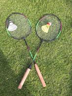 Badminton set met 2 rackets en shuttles, Sport en Fitness, Badminton, Ophalen of Verzenden, Gebruikt, Racket(s)