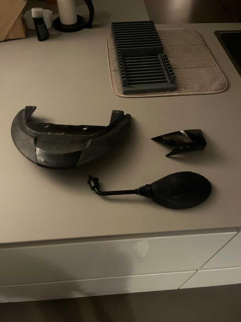 Achtervleugel zip met achterkapje en spiegel, Ophalen of Verzenden, Gebruikt, Kap, Piaggio