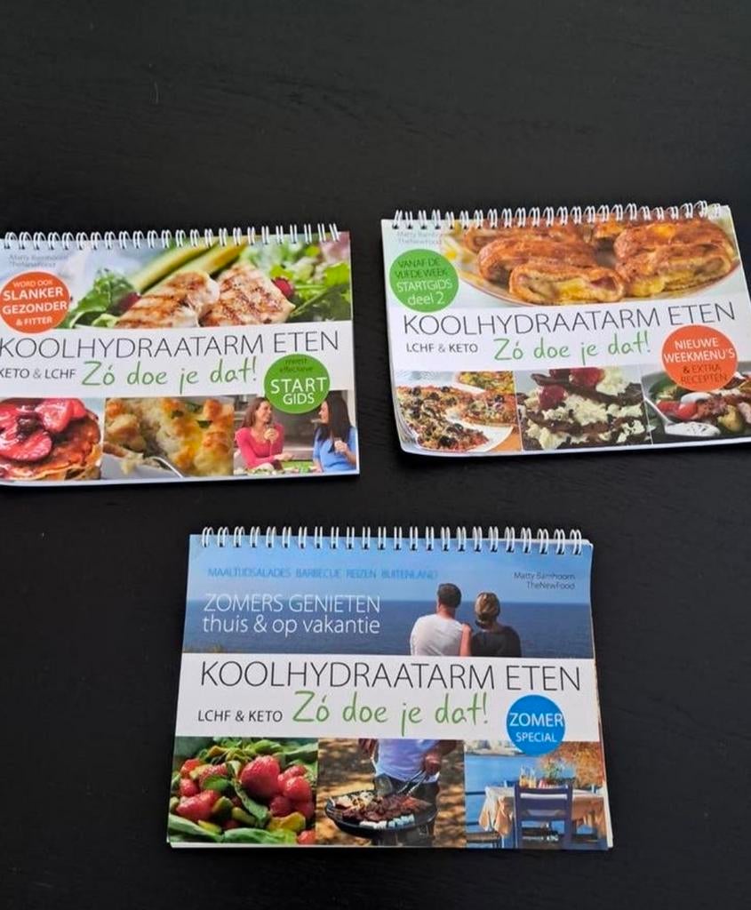 Matty Barnhoorn Koolhydraatarm Eten 3 boeken, Ophalen of Verzenden, Zo goed als nieuw, Hoofdgerechten, Matty Barnhoorn