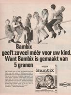 Retro reclame 1974 Nutricia Bambix jongetjes meisjes wip, Verzamelen, Verzenden, Overige typen