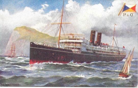 MACEDONIA P & O Tuck's Postcard scheepvaart, Verzenden, Zo goed als nieuw, Kaart, Foto of Prent
