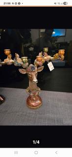 Decoratieve Exclusieve Herten Kandelaar met Bloemen, Ophalen, Nieuw, Overige materialen, 25 tot 50 cm