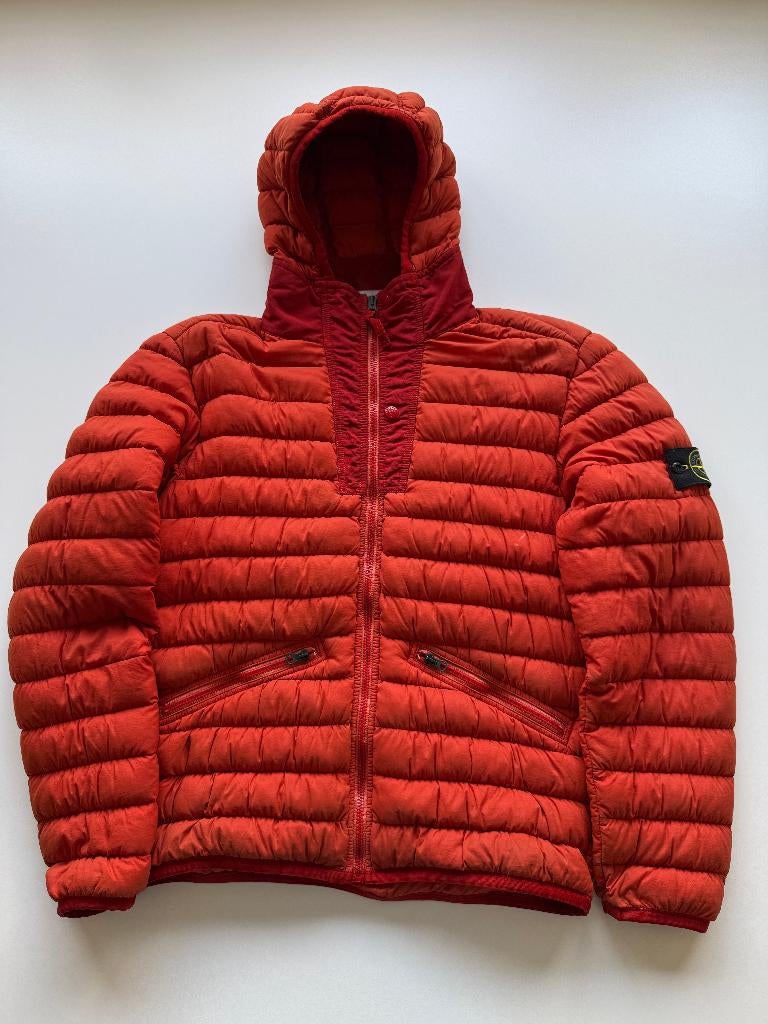 Stone Island Loom Woven Jas m rood, Kleding | Heren, Jassen | Winter, Gedragen, Maat 48/50 (M), Rood, Ophalen of Verzenden