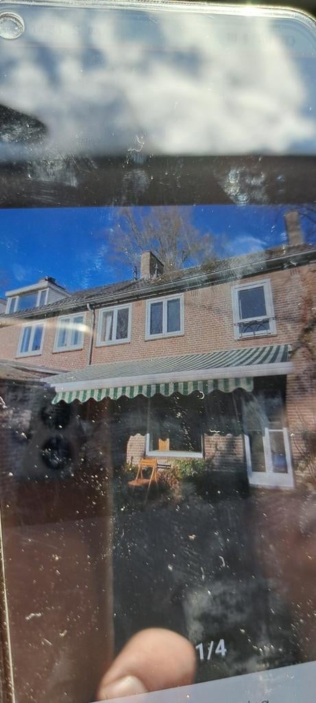 Tekoop zonneluifel  6.30 lang 3 armen, Ophalen, Zo goed als nieuw, Knikarmscherm