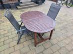 Mooie hardhouten tuintafel set met 4 stoelen, Ophalen of Verzenden
