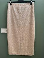 Pailletten rok Zara, Kleding | Dames, Ophalen of Verzenden, Zo goed als nieuw, Beige, Onder de knie
