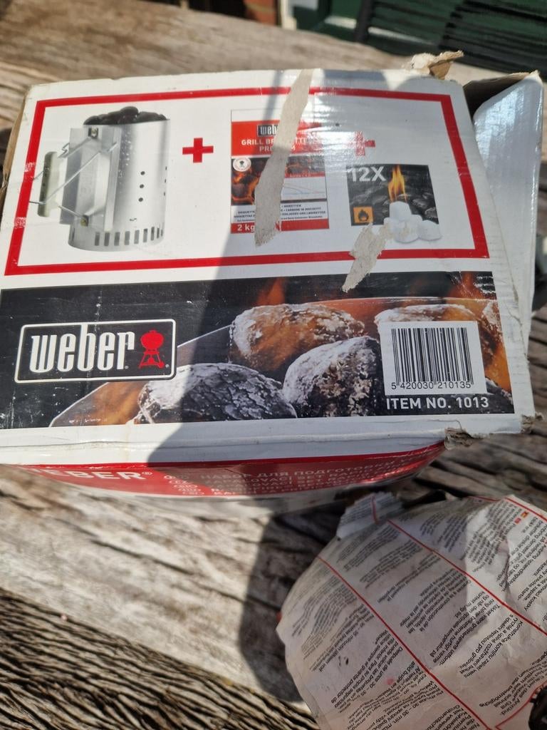 Weber Firestarter set nieuw met kolen, Ophalen of Verzenden, Nieuw, Weber