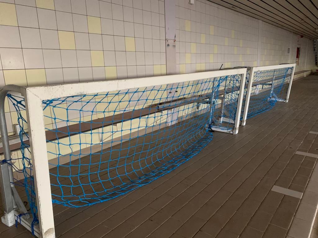 2 x Voetbal Doel, goal, offic waterpolo goals, 104 x316cm, Ophalen of Verzenden, Zo goed als nieuw