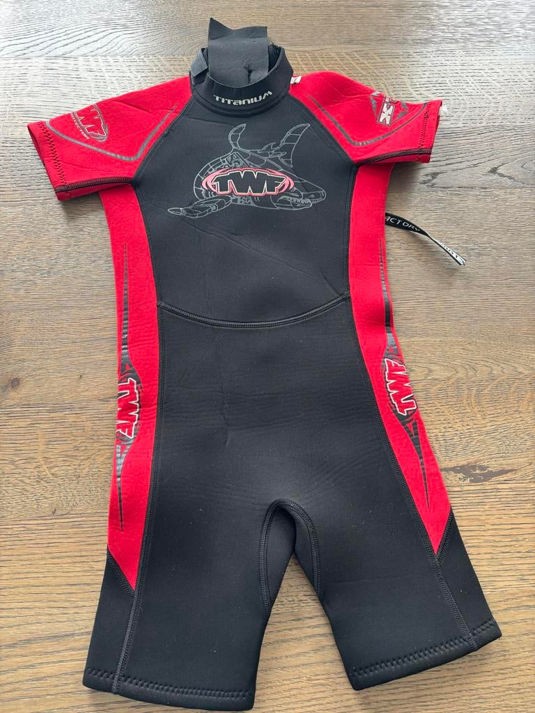 Wetsuit voor kinderen - Rood/Zwart - Maat onbekend, Ophalen of Verzenden, Gebruikt, Kind, Wetsuit