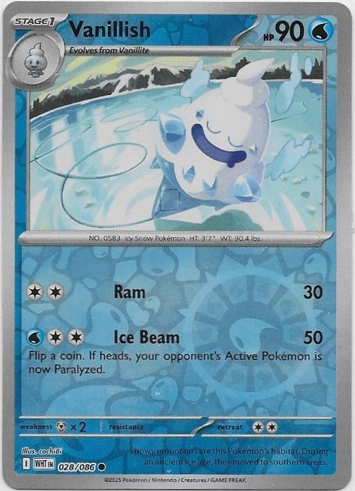 White Flare,  Vanillish [reverse] 28/86, Verzenden, Nieuw, Losse kaart
