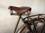 Oud leren fietszadel - Goede staat, Fietsen en Brommers, Fietsonderdelen, Gebruikt, Leer, Ophalen of Verzenden, Stadsfiets