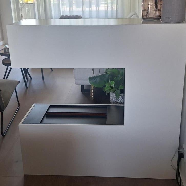 Moderne waterdamp openhaard - 2 jaar oud, Ophalen of Verzenden, Zo goed als nieuw, Vrijstaande haard, Elektrische haard