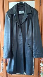 Zwarte leren jas Vera Pelle, Ophalen, Zo goed als nieuw, Maat 46/48 (XL) of groter, Zwart