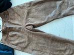 Leren broek bruin, Ophalen, Bruin, Maat 34 (XS) of kleiner, Lang