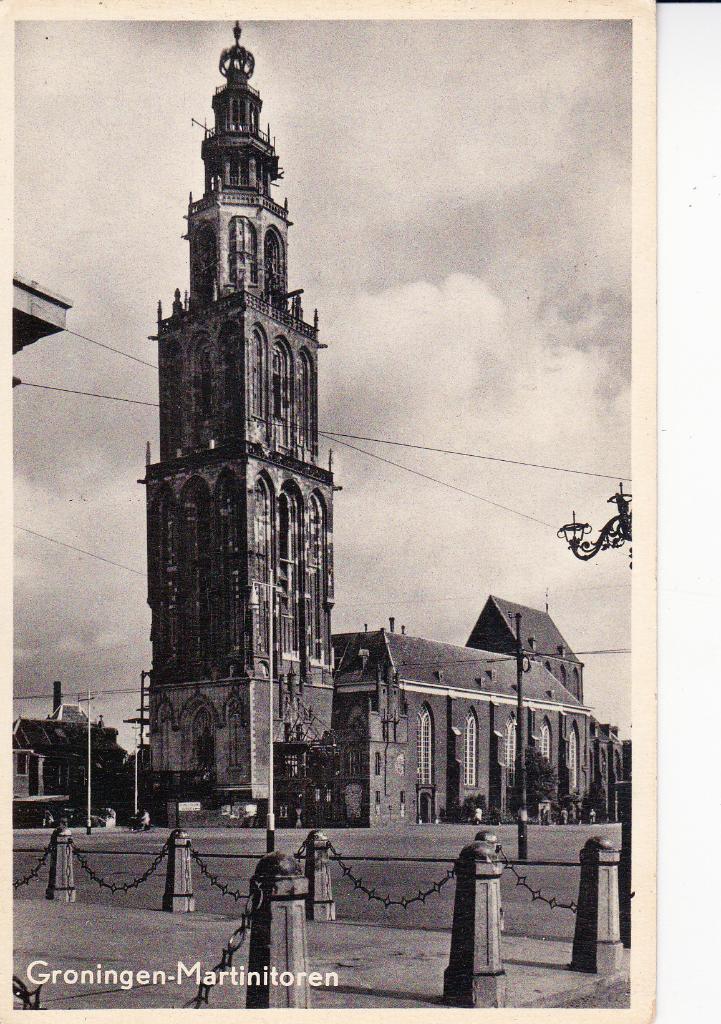 07565 Groningen - Martinitoren, Verzamelen, Ansichtkaarten | Nederland, Ongelopen, Groningen, 1940 tot 1960, Verzenden