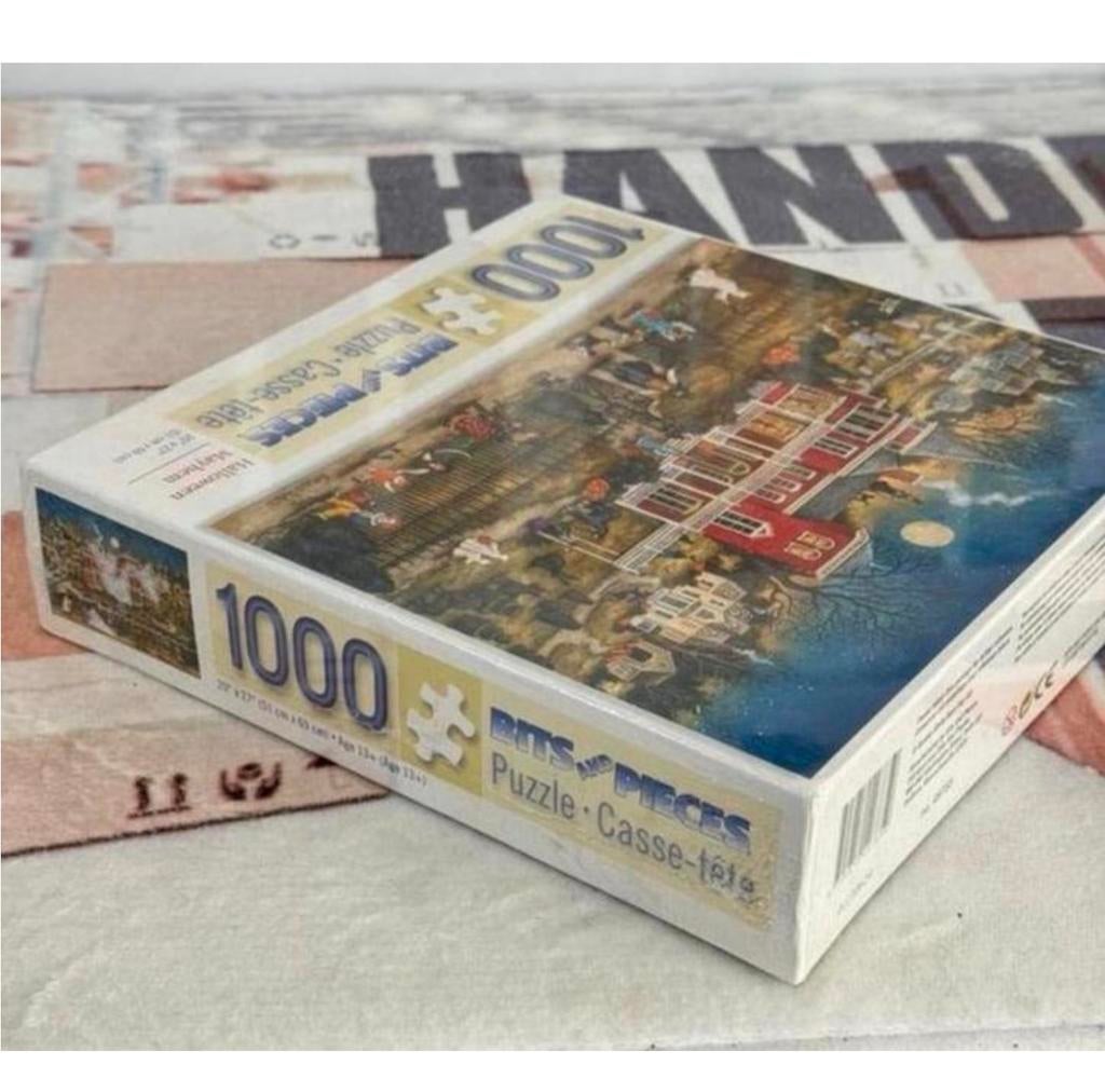 1000 Stukjes puzzel Halloween Mayhem Bonny White puzzle art, Ophalen of Verzenden, 500 t/m 1500 stukjes, Nieuw, Legpuzzel