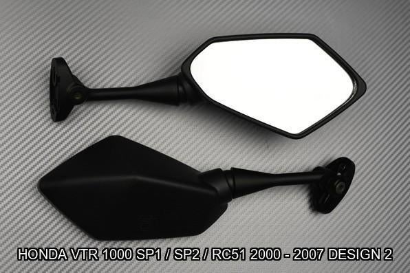 Set spiegels voor HONDA VTR 1000 SP1 SP2 / RC51 2000 - 2007, Motoren, Ophalen of Verzenden, Nieuw
